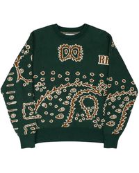 Rhude - Bandana Knit Crewneck Rhss23Sw06822373" - Lyst