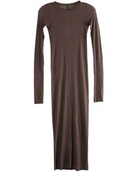 Rick Owens - Rib Long-Sleeve Dress "Macassar" Rp01F6546 Rc 53" - Lyst