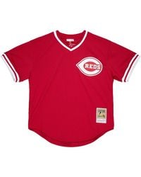 Mitchell & Ness - Authentic Bp Jersey Pullover "Mlb Reds 1990 Barry Larkin" Abpj3063 Cre90Blascar" - Lyst