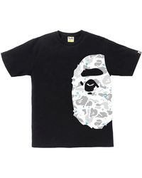 A Bathing Ape - Space Camo Side Big Ape Head T-Shirt 912651" - Lyst