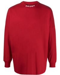 Palm Angels - Classic Logo Over Long-Sleeve T-Shirt Pmab001C99Jer0042501" - Lyst