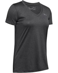 Under Armour - Tech V-Neck Short Sleeve T-Shirt 1255839 090" - Lyst