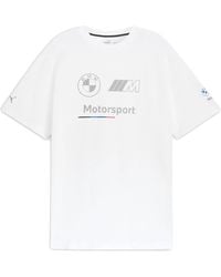 PUMA - Bmw Motorsports Essentials Logo Stripe Tee 629224 02" - Lyst
