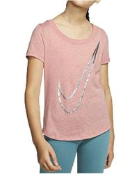 Nike - Sportswear Scoop Shine Swoosh T-Shirt Cn2326 668" - Lyst