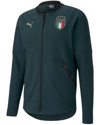 PUMA - Figc Casuals Jacket "Ponderosa Pine Peacoat" 757225 03" - Lyst