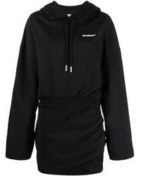 Off-White c/o Virgil Abloh - For All Hooded Sweatdress Owdb423C99Jer0011001" - Lyst