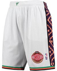 Mitchell & Ness - All Star West Shorts "Nba All Star 1995" Smsh4407 Asw95Pppwhit" - Lyst