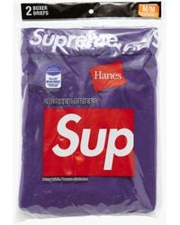 Supreme - Hanes Boxer Briefs (2 Pack) "ss 21" - Lyst