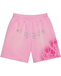Sp5der - Og Web V2 Spray Sweatshorts "Light" 573" - Lyst