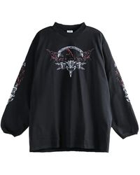 Vetements - Metal Long-Sleeve Sweatshirt Me76Ls194Bx Blac" - Lyst