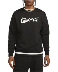 Nike - Air Swoosh Fleece Crewneck Sweatshirt Fn7692 010" - Lyst