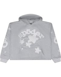 Sp5der - Beluga Crop Hoodie 526" - Lyst