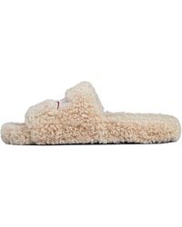 Balenciaga - Furry Slide "Fake Shearl Political" 654261 W2Do1 9796" - Lyst