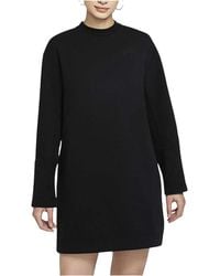 Nike - Sportswear Tech Fleece Long-Sleeve Dress Dd5626 010" - Lyst