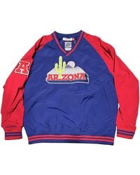 Mitchell & Ness - Nylon Pullover Jacket Vintage Logo "Ncaa Arizona Wildcats" Jk9272 Uaznavy" - Lyst