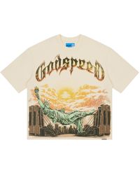 GODSPEED NEW YORK - Burnt Bridges Ii Ng T-Shirt "Bone" Gs505" - Lyst