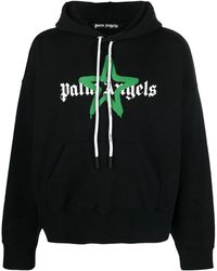 Palm Angels - Star Sprayed Logo Hoodie Pmbb058C99Fle0071055" - Lyst