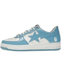 A Bathing Ape - Sta Low Patent Leather University" 001Fwh701001 Sax A" - Lyst