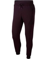Nike - Nsw Velour Statement Tapered Leg Jogger Pants "Burgundy" 929130 659" - Lyst