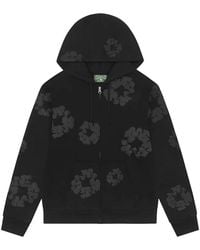 DENIM TEARS - Mono Cotton Wreath Zip Hoodie Dt621" - Lyst