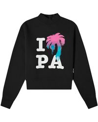 Palm Angels - I Love Pa Fitted Crew Pwba016S23Fle0011084" - Lyst