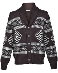 Brunello Cucinelli - Cashmere Patterned Cardigan Sweater Brun630" - Lyst