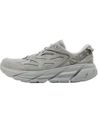 Hoka One One - Clifton L Suede "Limestone" 1122571 Lltn" - Lyst