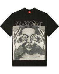 ICECREAM - These Eyes Knit T-Shirt 461 4307 Blk" - Lyst