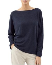 Brunello Cucinelli - Wool Silk Boat Neck Shirt "Cold" Brun2698" - Lyst