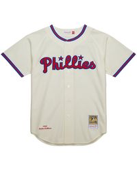 Mitchell & Ness - Cream Jersey "Mlb Phillies 1948 Richie Ashburn" Ajy27648 Pph48Rascrea" - Lyst