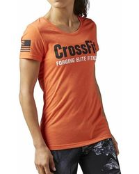 Reebok - Rcf Forging Elite Fitness T-Shirt "Carotene Bj9277" - Lyst