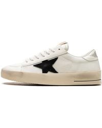 Golden Goose - Stardan Net Upper Shiny Leather Toe And Heel Suede Star Gmf00328.F003028.10283" - Lyst