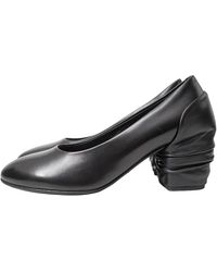 Comme des Garçons - Drape Heel Leather Pumps K165534" - Lyst