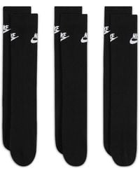 Nike - Nsw Everyday Essential Crew Socks (3 Pairs) Dx5025 010" - Lyst