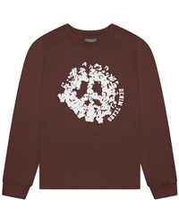 DENIM TEARS - Peace Wreath Long Sleeve T-Shirt Dt215" - Lyst