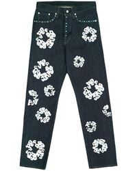 DENIM TEARS - Levi's 501 Cotton Rhinestone Wreath Jeans "Raw" Dt313" - Lyst