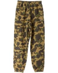 A Bathing Ape - 1St Camo One Point Relaxed Fit Sweat Pants 001Ptl801320Mgrn" - Lyst