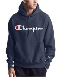 Champion - Reverse Weave Fleece Pullover Hoodie Gf68Y08069 Nyc" - Lyst