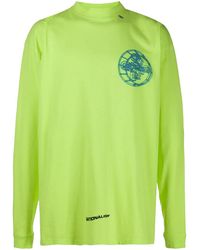 Off-White c/o Virgil Abloh - 3D Crossed Off Over Mock Neck Long Sleeve T-Shirt "Neon" Omab032R201850036288" - Lyst