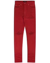 Amiri - Mx1 Waxed Skinny Jeans Amdnsy1064" - Lyst