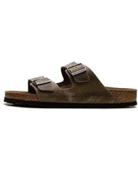 Birkenstock - Arizona Soft Footbed "Oiled Leather Faded Khaki" 1019313" - Lyst