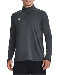 Under Armour - Team Tech Quarter-Zip Pullover Sweatshirt "Steel 1376844 008" - Lyst