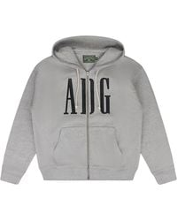 DENIM TEARS - Adg Inc. Zip Up Hooded Sweatshirt Dt532" - Lyst