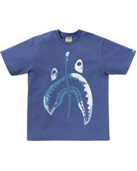 A Bathing Ape - Tie Dye Twist Shark T-Shirt 1L30 110 044" - Lyst