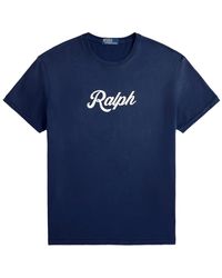 Polo Ralph Lauren - Ralph Logo Ss T-Shirt "Dark Cobalt" 710936401011" - Lyst