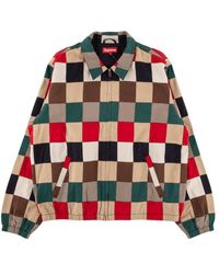 supreme patchwork harrington jacket