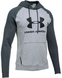 Under Armour - Sportstyle Triblend Pullover Hoodie "Overcast Stealth 1290256 941" - Lyst