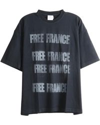 Vetements - Free France Boxy T-Shirt Mh27Tr237B" - Lyst