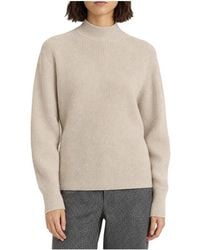 Brunello Cucinelli - Wool Ribbed Mock Neck Sweater "Light" Brun2508" - Lyst