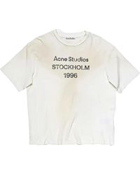 Acne Studios - Logo Relaxed Fit T-Shirt "Dusty" Fn Ux Tshi000013 Dc6" - Lyst
